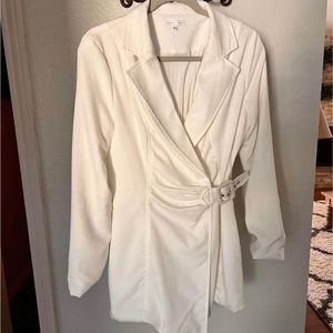 White Blazer Dress